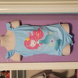 EUC Cool Lovely Mermaid swimsuit bathing suit nautical ocean starfish star blue